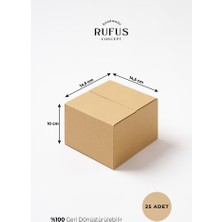 Rufus Concept 14,5X14,5X10CM Kraft Koli 25 Adet