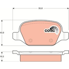 TRW Depomix Fren Balata Arka [ Fiat Bro Ii 1.4/1.4t-Jet/1.6d-Mtj/1.9d-Mtj 2007-, Linea 1.3d-Mtj 2009- ]