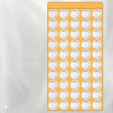 Esranın Dünyası Yapışkanlı Silikon Ses Stoperi, 10 mm 50'li Paket