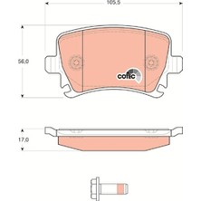 TRW Depomix Fren Balatasi Arka [ Volkswagen Golf V , Passat , Caddy , Audi A3 , A4 2005- ]