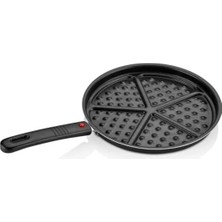 Esranın Dünyası 26 cm %100 Alüminyum Waffle Tava, Dayanıklı Tasarım