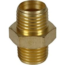 Esranın Dünyası Orijinal Einhell Einhell Çift Taraflı Nipel R1/4" (Kompresör Aksesuarı, Pirinçten, Tüm 1/4" Dış Dişli Basınçlı Hava Bağlantılarına Uygun) - 4139620