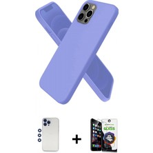 Pileli Store Pilelistore™ iPhone 12 Pro Max Kılıf Kozmos Yansıma Özel Seri - Şeffaf Temperli Cam Ekran Koruyucu + Shine Kamera Lens - Lt