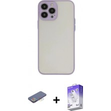Pileli Store Pilelistore™ iPhone 13 Pro Max Kılıf Ahenk Çizgi Serisi - Siyah Bilvis 5in1 3D Magic Cam Ekran Koruyucu + Renkli Kamera Lens Koruma Cam - Mı
