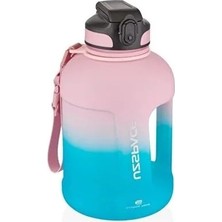 Esranın Dünyası 1700 ml Motivasyon Su Matarası, Çift Renkli ve Askılı