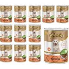 Esranın Dünyası Somonlu ve Jöleli Konserve Mama, 400 gr x 12 Adet, Lezzetli Öğün