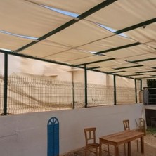 Esranın Dünyası %95 Gölgeleme Kapasiteli Krem Renkli Bahçe Çit Filesi - 3 M x 3 M