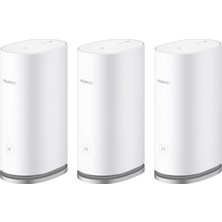 Huawei Wifi Mesh 3, AX3000 Tüm Ev Wi-Fi 6 Mesh Yönlendirici, 3'lü Paket, 400 M²'ye Kadar Kapsama, Toplam 9 Ge Bağlantı Noktası, Homesec™ Güvenliği, Dsl Işlevi Yok, Amazon'a Özel, 30 Ay Garanti