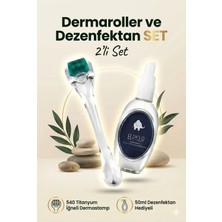 Elamour - Orijinal Titanyum Iğneli - Dezenfektan Hediyeli - 0,50MM 540 Iğneli Saç ve Cilt Bakım Dermaroller