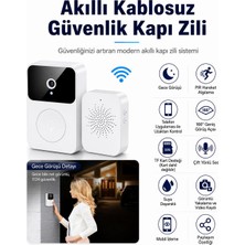 Atl Atlantis Akıllı Kablosuz Güvenlik Kapı Zili Kızılötesi Gece Görüş Modu Hd 1080P Kapı Zili Kamera Hareket Algılama