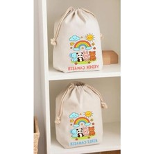 Esranın Dünyası 30X40 cm Yedek ve Kirli Kıyafet Torbası, 2'li Set