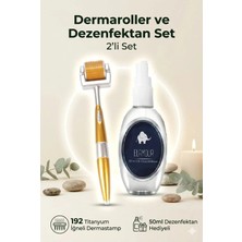 Elamour - Dezenfektan Hediyeli - Orijinal Titanyum Iğneli - 0,50MM 540 Iğneli Saç ve Cilt Bakım Dermaroller