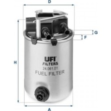 Ufi Depomix Yakit Filtresi [ Nissan Qashqai 1.6 Dci 2011-2013 ] ( Oem Montaj Ürün )