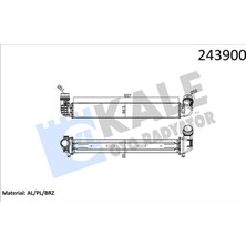 Kale Depomix Turbo Radyatörü [ Renault Fluence 1.5 Dci 2010- 657X89X85MM ]