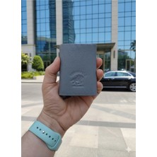 Newish Polo Mekanizmalı Rfid Özellikli Cüzdan Kredi Kartlık Hakiki Deri - Gri