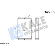 Kale Depomix Kalorifer Radyatörü [ Fiat Doblo 2001- , Punto 2001- , Idea 2004- Klimasiz Brazing ]