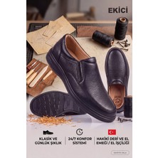 Liarca Hakiki Floter Deri Comfort Taban Ortopedik Erkek Günlük Klasik Ayakkabı - Ekstra Enerji Yürüyüş Ayakkabısı