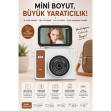 Robeve Mini Dijital Fotoğraf Makinesi 2k Full Hd – 180° Dönebilen Ekranlı Vlog Kamerası | Taşınabilir Selfie & Video Çekim Fotoğraf Makinesi Vlog Fotoğraf Makinesi Dijital Kamera