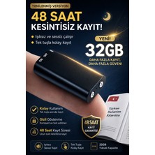 SophosTech KB14 Dijital Ses Kayıt Cihazı 32GB Hafıza 48 Saat Kesintisiz Kayıt Gizli Ses Kaydedici