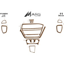 Mars Cockpit Design Hyundai I 20 Torpido/konsol Kaplama 11 Parça 2014  Açık Meşe