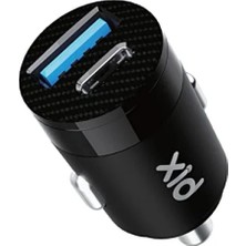 Esranın Dünyası 65W Pd ve 18W Usb-A Çift Portlu Hızlı Araç Içi Şarj Cihazı - Siyah