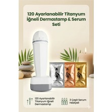 Elamour 120 Titanyum İğneli Ayarlanabilir İğne Ölçülü (0.25-2.0mm) Dermastamp