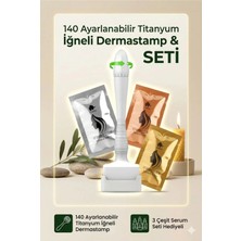 140 Titanyum Iğneli Ayarlanabilir Iğne Ölçülü (0.25-3.0mm) Dermastamp