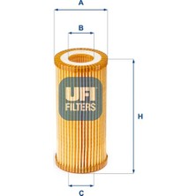 Ufi Depomix Yağ Filtresi [ Audi Vw (Volkswagen), Skoda, Seat, A4, Ant, A5, Sportback, Golf Vii, Q5, Quattro, Octia, A4, A3 1.8 Tfsi 170HP 01/12 ]