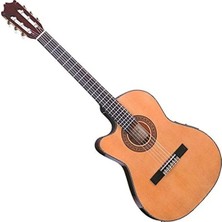 Esranın Dünyası Amber Renk Ince Kasa Elektro Klasik Gitar, GA5TCE Modeli