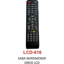 Ozcmax Saba - Nordmende - Onvo LCD Uyumlu Tv Kumandasıı - LCD 616