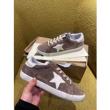 Golden Goose Deluxe Super-Star Kahverengi Süet Hakiki Deri Sneaker