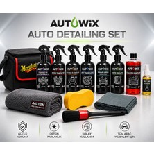 İnnowix 13 Parça Premium Auto Detailing Set Bakım Çantası 5 kg Araç İçi ve Dış Temizlik için Profesyonel Sonuç