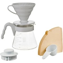 Esranın Dünyası V60 Kahve Demleme Seti - Açık Gri