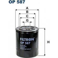 Filtron Depomix Yağ Filtresi [ Hyundai Golloper I, H100 2.5 D, Porter 2.5, Terracan 2.5 Td,  Kia Carnival I-Ii 2.9 Td, Mazda B Serie 2.5 D, E Serie E2200 D, Mpv I 2.5 Td, Mitsubishi Colt Ii-Iii, Galant Iii/