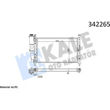 Kale Depomix Motor Su Radyatörü [ Fiat Fiorino , box - Pick Up , Uno 70 i.e. 1.4 / 75 I.e. / 1.6 1993-2001 mt ]