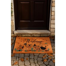 Valerine Life Velür Coco Dokulu Welcome Hoş Geldiniz Kapı Önü Dış Mekan Paspası 45X70CM 27YCM260110