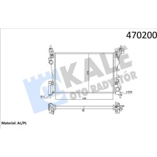 Kale Depomix Motor Su Radyatörü [ Opel Adam , Corsa D , Corsa E , Vauxhall Adam , Corsa  Iii , Corsa  Iv , Corsa Van  Iv 1.2 / 1.4 2009- E.no Kal 351220 ]