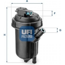Ufi Depomix Yakit Filtresi  [ Opel Astra H 1.9 Cdti, Vectra C 1.9 Cdti ] ( Oem Montaj Ürün )