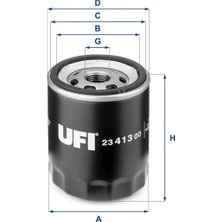 Ufi Depomix Yağ Filtresi [ Ford, , Focus, Mondeo, Fiesta, Mazda, Volvo ]