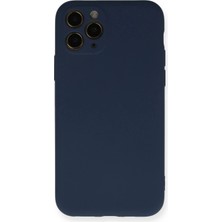 Durukar®  iPhone 11 Pro Kılıf Nano Içi Kadife Silikon - Lacivert