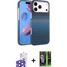 Pileli Store Pilelistore™ iPhone 17 Pro Max Kılıf Doruk Serisi - Şeffaf 360 Full Body Arka Koruyucu + Bilvis Titan Kamera Lens - Lt