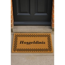 Valerine Life Velür Coco Dokulu Welcome Hoş Geldiniz Kapı Önü Dış Mekan Paspası 45X70CM 27YCM260128