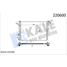 Kale Depomix Motor Su Radyatörü [ Renault Fluence 1.6 Benzinli Brazing ]