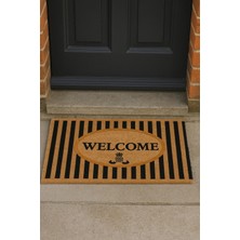 Valerine Life Velür Coco Dokulu Welcome Hoş Geldiniz Kapı Önü Dış Mekan Paspası 45X70CM 27YCM260130