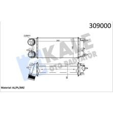 Kale Depomix Turbo Radyatörü [ Ford Transit Courier , Fiesta Vi 2008- , B Max , Ecosport 1.5 Tdci / 1.6 Tdci  2013- ]