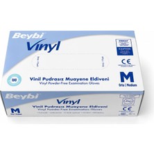 Beybi Pudrasız  Vinil Eldiven M Beden