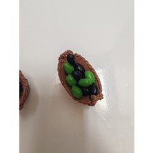 'gemlik Zeytin Sepeti '- Dekoratif El Yapımı Magnet