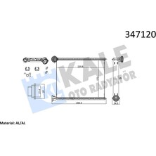 Kale Depomix Kalorifer Radyatörü [ Peugeot 308 , Peugeot Rcz , Citroen C3 Picasso 1.4 16V / 1.6 16V 2007- , C3 1.4VTİ 2009- Brazing ]