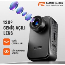 Azurtech F2 Mini Parmak Kamera 130° Geniş Açılı Hd Taşınabilir Video Kayıt Cihazı