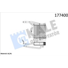 Kale Depomix Kalorifer Radyatörü [ Ford Transit Connect, Focus 1.8 Tdci Sol Direksiyon Brazing ]